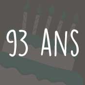 Carte anniversaire 93 ans Carte anniversaire 93 ans
