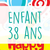 Carte anniversaire enfant 38 ans