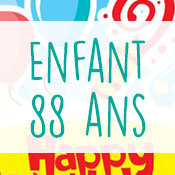 Carte anniversaire enfant 88 ans