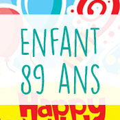 Carte anniversaire enfant 89 ans