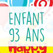 Carte anniversaire enfant 93 ans