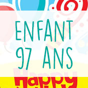 Carte anniversaire enfant 97 ans