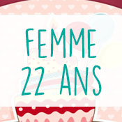 Carte anniversaire femme 22 ans Carte anniversaire femme 22 ans