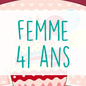 Carte anniversaire femme 41 ans Carte anniversaire femme 41 ans