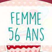 Carte anniversaire femme 56 ans Carte anniversaire femme 56 ans