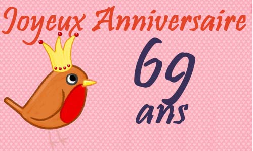 Carte Anniversaire Humour 69 Ans Fete Ballon 