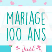 Carte anniversaire mariage 100 ans Carte anniversaire mariage 100 ans