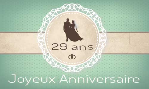 29 ans mariage