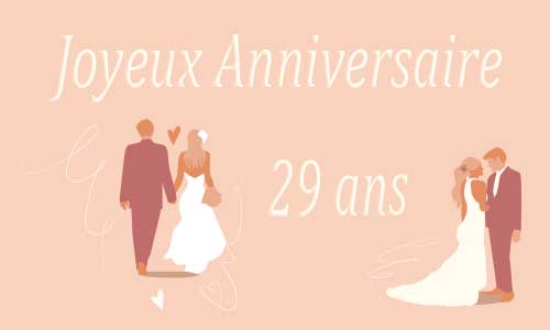 29 ans mariage