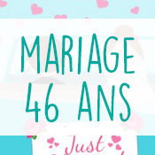 Carte anniversaire mariage 46 ans Carte anniversaire mariage 46 ans