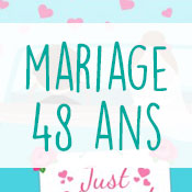 Carte anniversaire mariage 48 ans Carte anniversaire mariage 48 ans