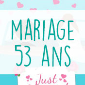 Carte anniversaire mariage 53 ans Carte anniversaire mariage 53 ans