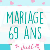 Carte anniversaire mariage 69 ans Carte anniversaire mariage 69 ans