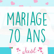 Carte anniversaire mariage 70 ans Carte anniversaire mariage 70 ans