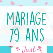 Carte anniversaire mariage 79 ans Carte anniversaire mariage 79 ans