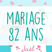 Carte anniversaire mariage 82 ans Carte anniversaire mariage 82 ans