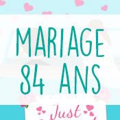 Carte anniversaire mariage 84 ans Carte anniversaire mariage 84 ans