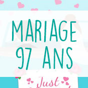 Carte anniversaire mariage 97 ans Carte anniversaire mariage 97 ans